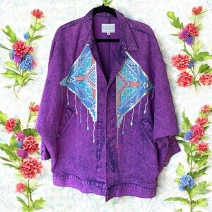 Sundance Jacqueline Santa Fe Purple Denim Jacket
